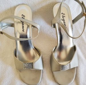 Women's Silver dress heels